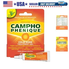 Campho Phenique Cold Sore and Fever Blister Treatment for Lips, Maximum Stren...