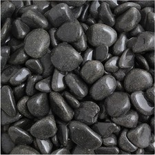 Long Rake Spar LRS-EB1530 20kg Ebony Black Pebbles 15-30mm Basalt Stone