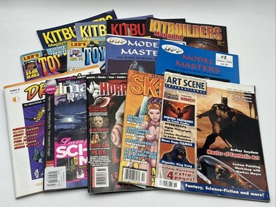 Vintage Magazine Lot Of 13 Models Toys Horror Monsters Nerd Kit Builders Comics