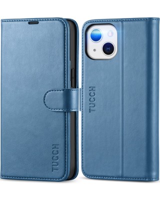 Case for 13 5G, RFID Blocking Card Slot Holder, TPU Interior, PU Leather Flip