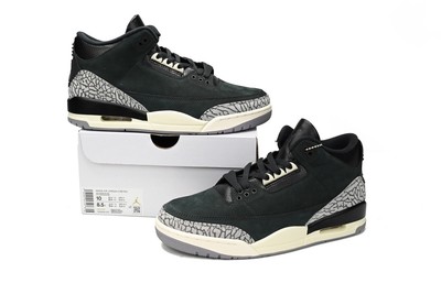 Air Jordan 3  Oreo  CK9246-001 Men s Black White Grey Retro Basketball Shoes