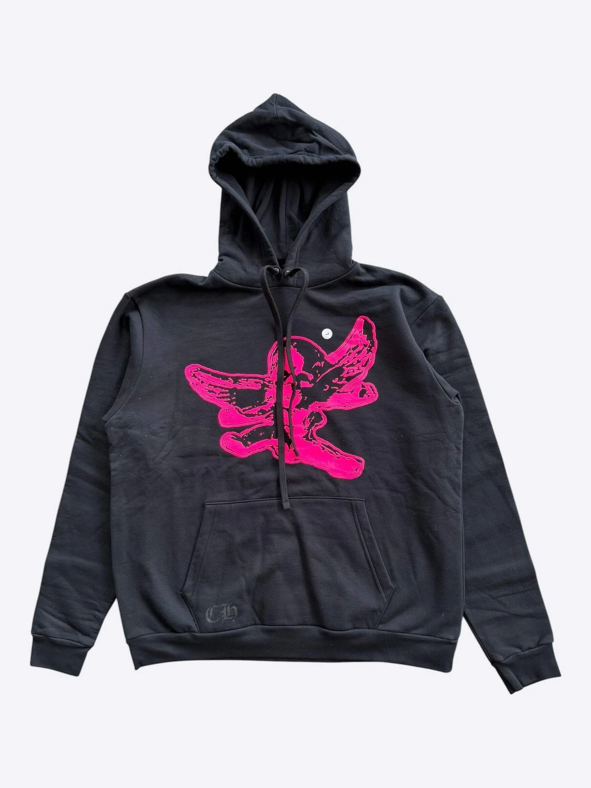 Chrome Hearts Black & Pink Foti Graphic Hoodie