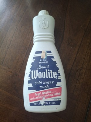 Liquid Woolite Cold Water Wash 1980s 16 Fl OZ - Empty Bottle
