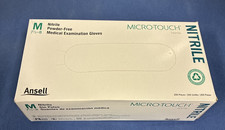 Ansell Perry 6034302 Micro-Touch Nitrile Exam Gloves Medium Powder Free 200/Bx