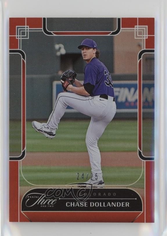2024 Panini Three and Two Orange /25 Chase Dollander #88 p8v