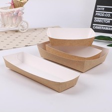 2 Pieces Waterproof Food Packaging Box Party Supplies Cake Paper Tray