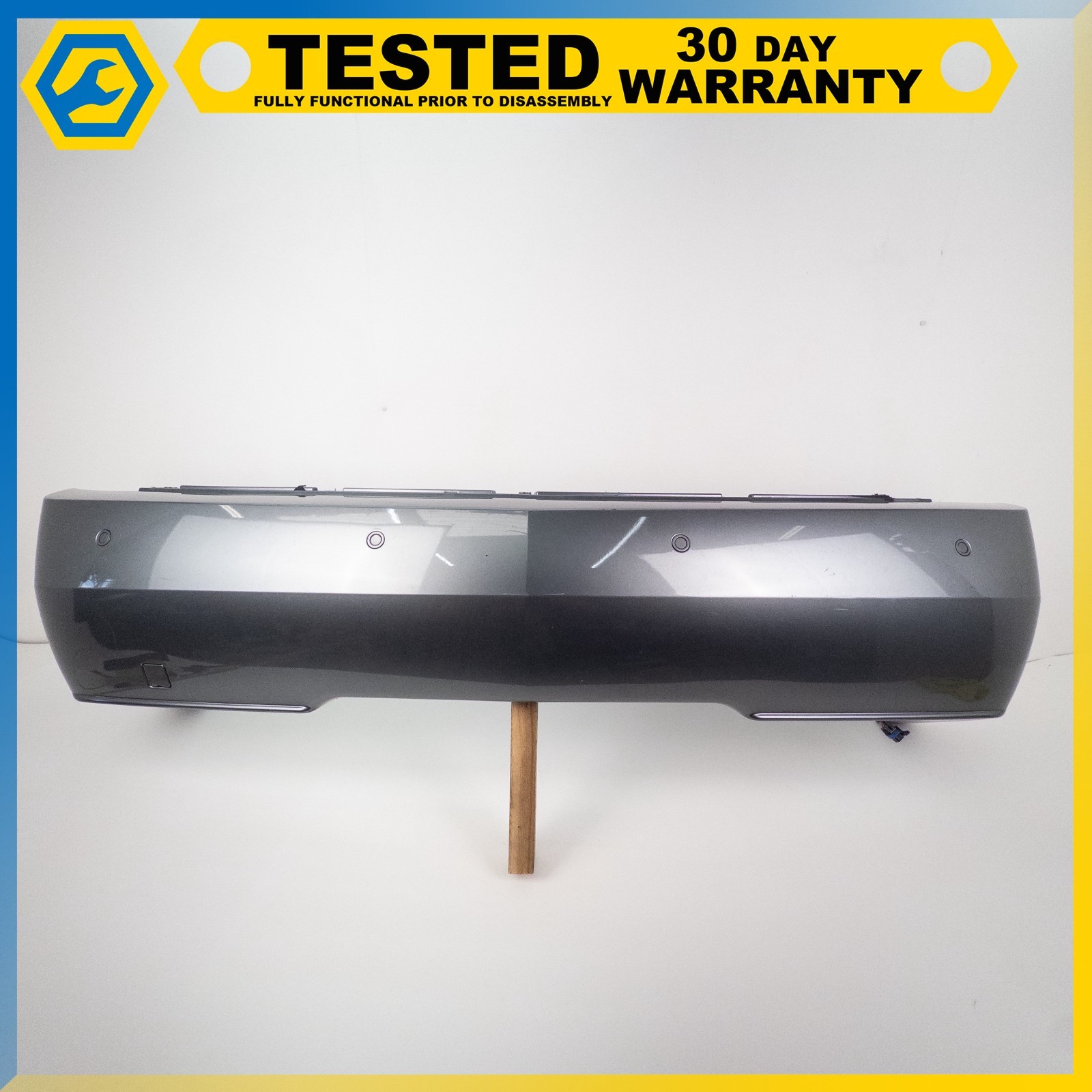 04-08 CADILLAC XLR REAR BUMPER COVER PANEL W/ PARKING SENSOR GRAY 88U OEM