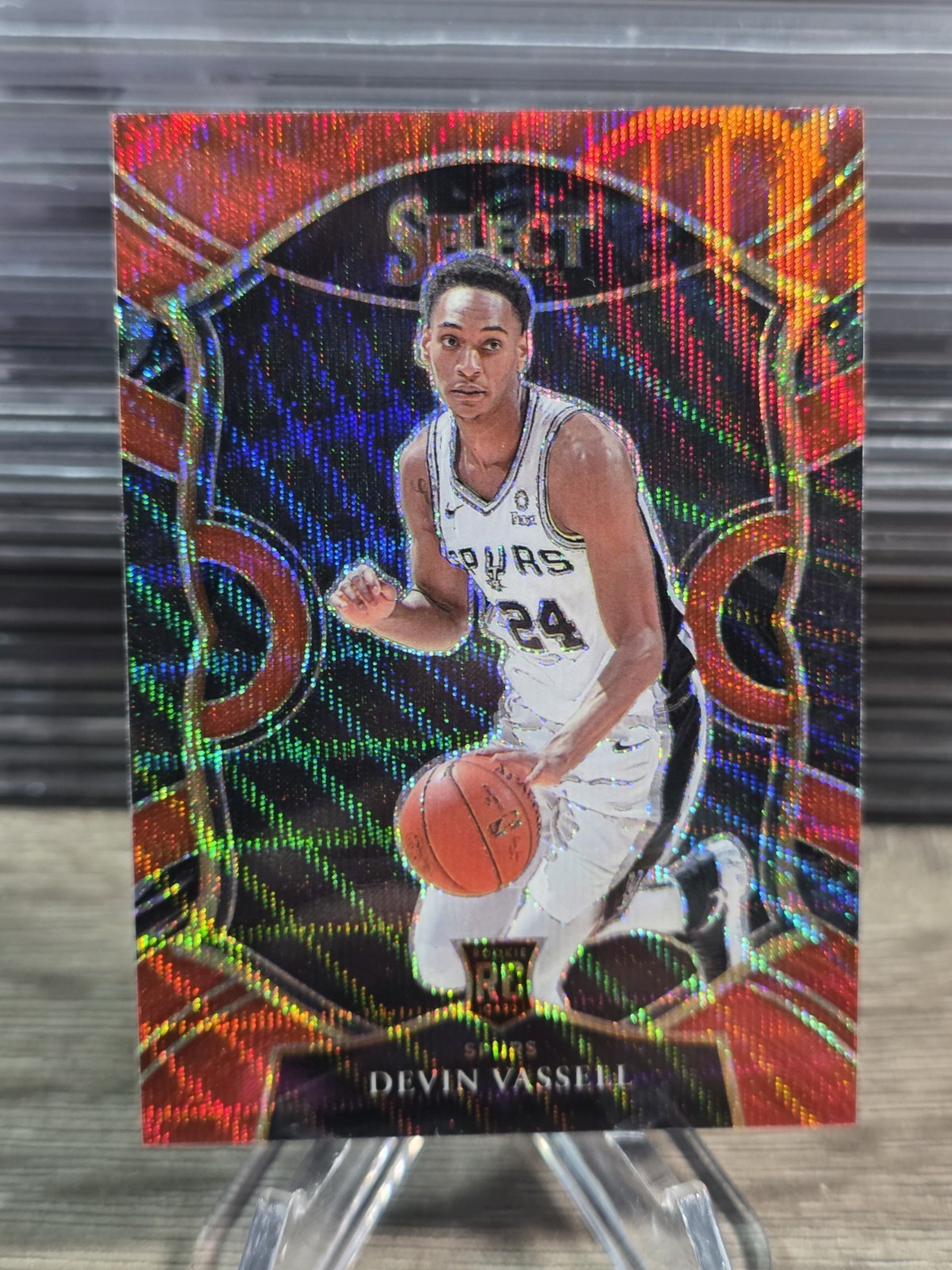DEVIN VASSELL 2020-21 Panini Select - Concourse #71 Red Wave Prizm (RC)
