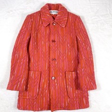 Junya Watanabe COMME des GARCONS Tweed Coat S Shoulder 15" Used from Japan 2F