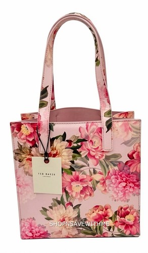 Ted Baker London Pink Peony Floral Icon Tote Bag Small NWT