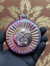 Vintage Rare XMAS Decor CHRISTMAS Glass Ornament USSR , 25/17