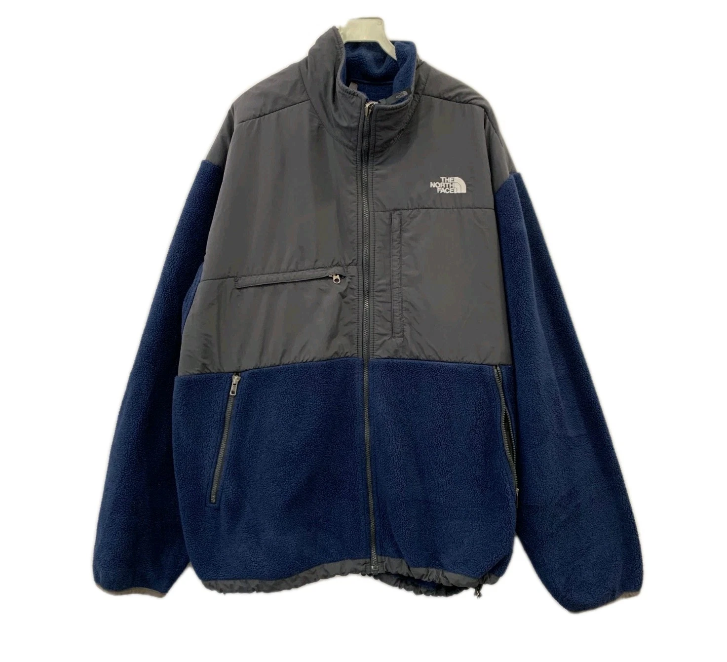 The North Face Polartec Fleece Jacket Mens XXL Blue Gray Full Zip Outdoor #200