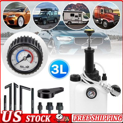 3L Transmission Oil Filling System Fluid Pump Manual Tool With 8x ATF AdaptorUS 