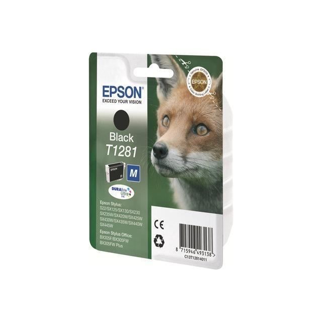 Évitez les bavures avec la cartouche encre noire Epson T1281 pour SX445