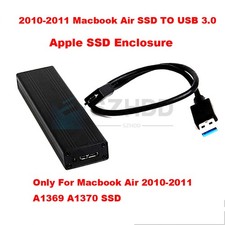 USB3.0 Portable External ssd Enclosure case For 6 12pin macbook air a1370 a1369