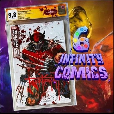ULTIMATE WOLVERINE #1 CGC 9.8 SS   SIGNED & SKETCH BY KIRKHAM EXCLUSIVE VARIANT