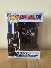 Funko Pop! Vinilo: Figura coleccionable Black Panther #130 Marvel