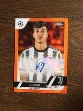 2022-23 Topps Chrome UCC Kaio Jorge Juventus Cruzeiro Auto Orange 18/25