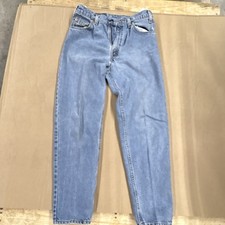 Vintage Orange Tag Levi's Men's Blue Medium Wash Relaxed Fit Tapered Leg Denim