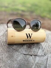 WOODEA Wooden bamboo frame Sunglasses Polarized  Unisex  Case  Cloth