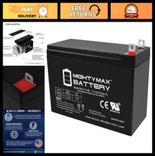 12V 9AH Rechargeable SLA AGM Battery - Nut  Bolt Terminal, Sealed Lead Acid
