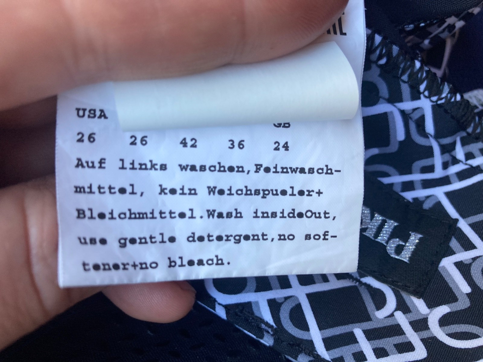 Pikeur Candela Print Size 26 Full Seat Silicone Breeches Blue Grey White Konig