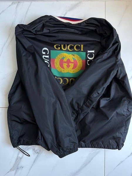 Men Gucci Jacket Silver 38 / M / 46