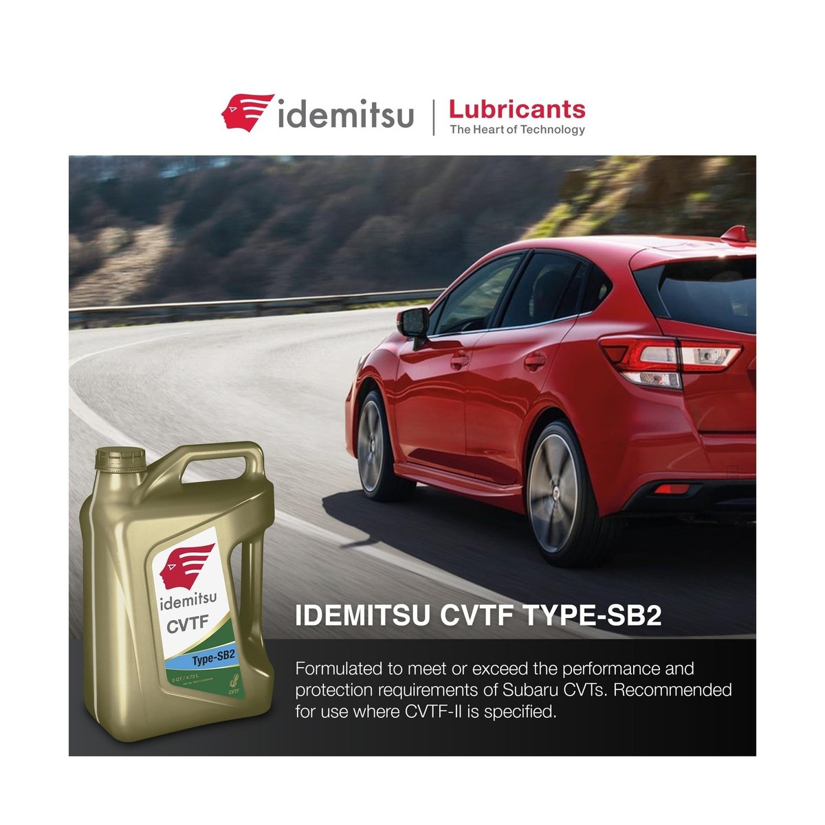 Idemitsu CVT Transmission Fluid Type SB2-5qt CVTF New Transmission