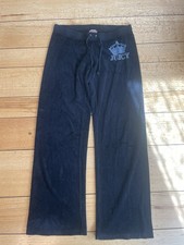 Juicy Couture Dark Blue Velour Tracksuit Bottoms Size Medium Vtg Y2K Juicy Pants