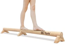 86 York Beech Wood Balance Beam 40in for Home Gym, Therapy, Foot & Flexibility