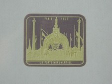 Vignette en relief Paris Exposition Universelle 1900 La porte monumentale
