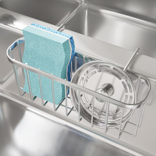 Sponge Holder for Kitchen Sink, Movable Kitchen Sink Caddy with Compact Size Rus