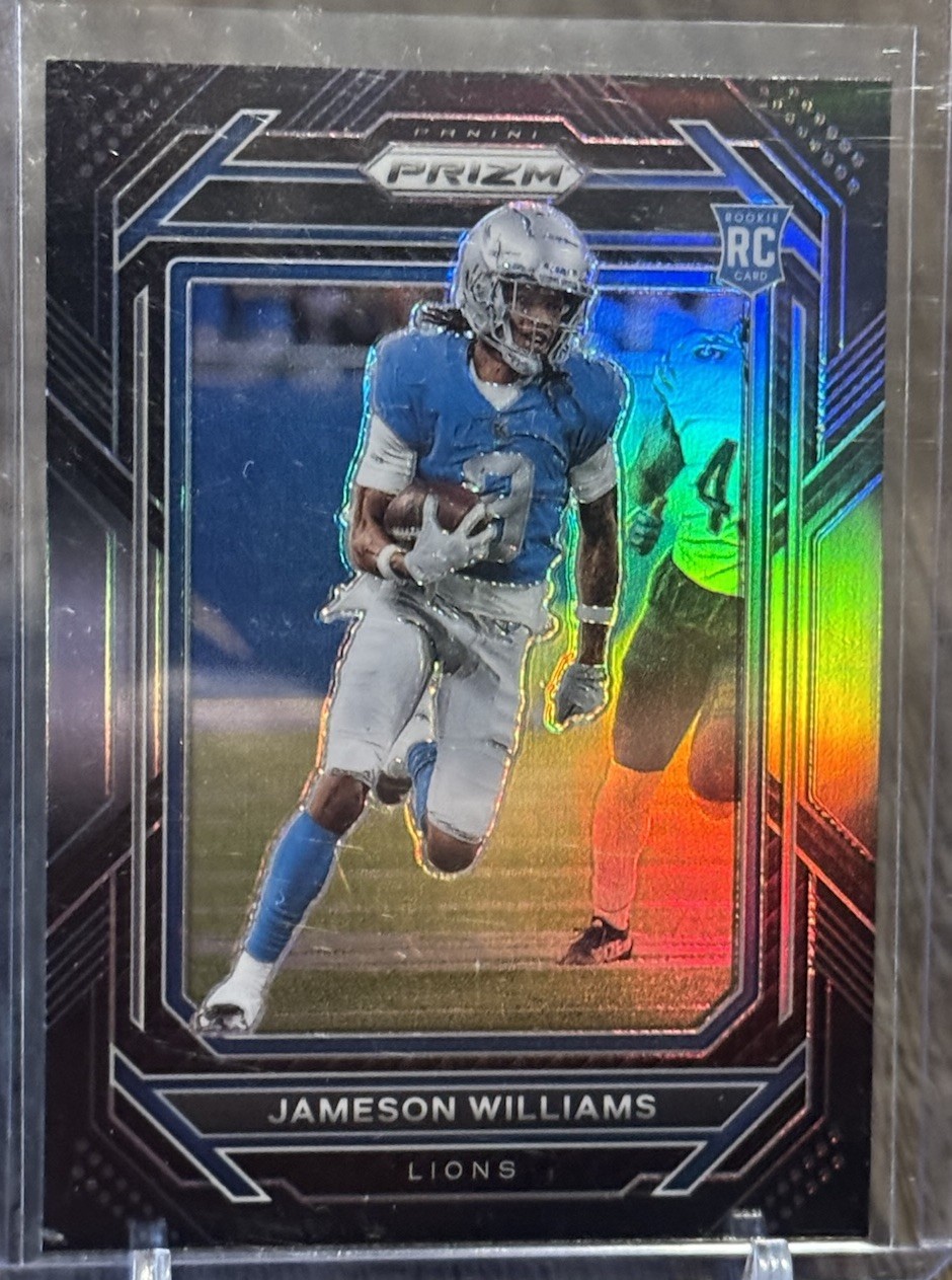 2022 Panini Chronicles - Prizm Black Jameson Williams #PB-13 Silver (RC)