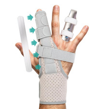 Finger Brace with Metal Splint, Trigger Finger Splint for Index, Middle, Ring, P