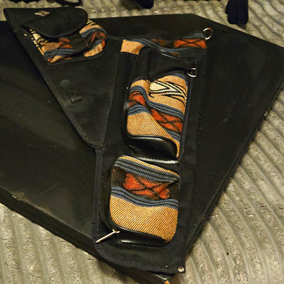 Neet Multi-pocketed archery belt quiver, With  Pennzoil Target Guide 1998*