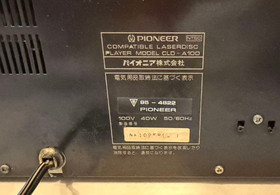 Pioneer CLD-A100 LaserActive Main Unit Retro Used Japan