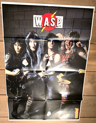 WASP / W.A.S.P.  - Mega poster - Finland - 1985 - 80 X 54 cm NEW!!!!