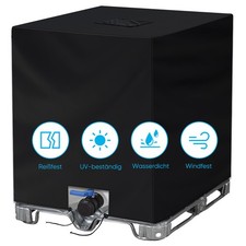 1000L IBC Tank Abdeckung Abdeckplane f&uuml;r Wassertank mit Klettverschluss 210D