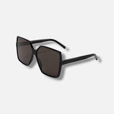 Saint Laurent SL232 Women's Black Betty Square Sunglasses 63-13-135