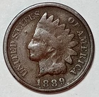 Indian Head Penny Lot of "1" VERY NICE 1889 GOOD OR BETTER°$ FREE SHIPPING $#530