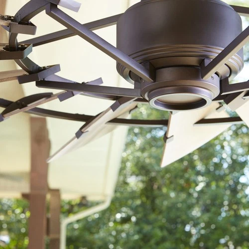 Windmill - 60 Inch Patio Fan-Black Finish Patio Fan Quorum Lighting 196015-69 - Picture 3 of 12