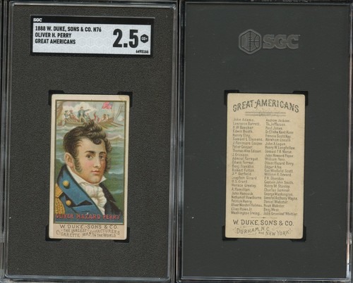 1888 N76 Duke #37 Oliver Hazard Perry — SGC 2.5