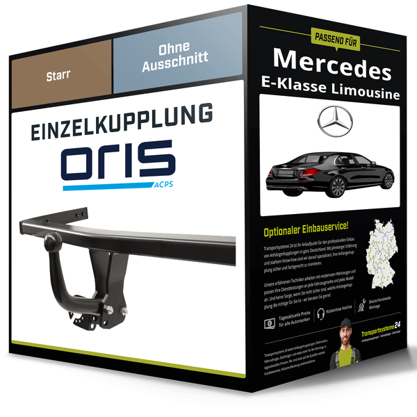 Starre AnhäNgerkupplung für Mercedes E-Klasse Limousine 09-16 Typ W212 Oris NEU-image