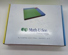 Math-U-See Manipulatives Algebra Decimal Insert Kit Integer Block COMPLETE