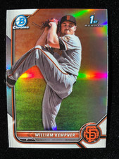 2022 Bowman Chrome Draft WILLIAM KEMPNER 1st Rookie REFRACTOR #BDC-3 Giants RC