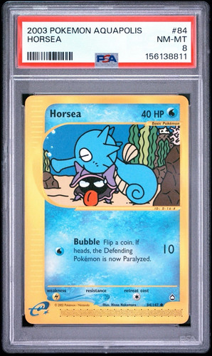 Horsea graded PSA 8 for sale on eBay