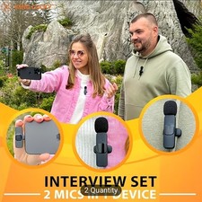 Wireless Lavalier Microphone Designed for Android Devices, Featuring a Plug