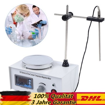 220V Magnetrührer Labor Heizung Magnetische mit Heizplatte Magnetic Stirrer New