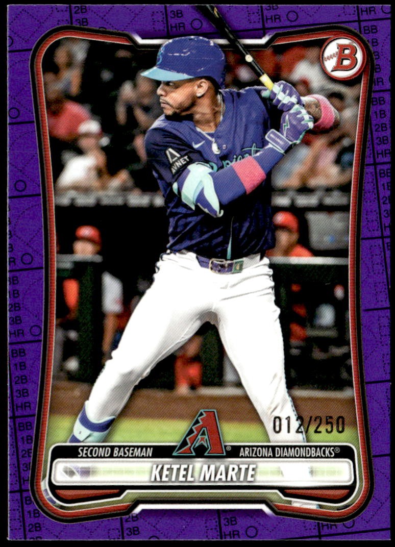 2026 Bowman #32 Ketel Marte Purple Pattern #/250