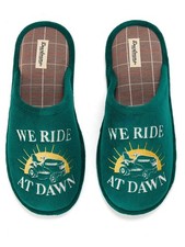 Dearfoams We Ride At Dawn Cozy Comfort Scuff Slippers Indoor Outdoor Size M/L/XL
